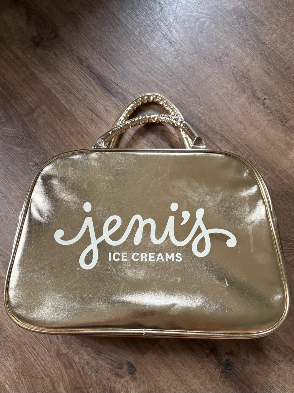Jeni’s Ice Cream Gold Cooler Bag